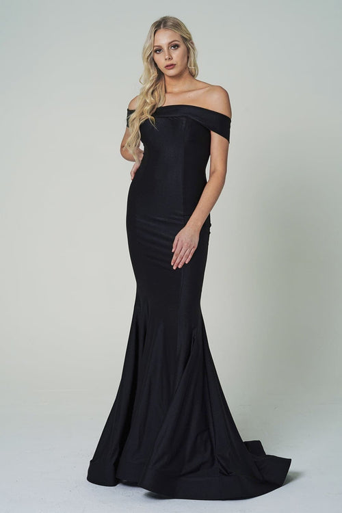 Amelia Couture 373 Off Shoulder Bodycon Mermaid Prom Evening Gown