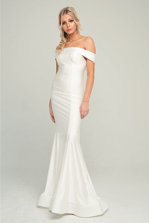 Amelia Couture 373 Off Shoulder Bodycon Mermaid Prom Evening Gown