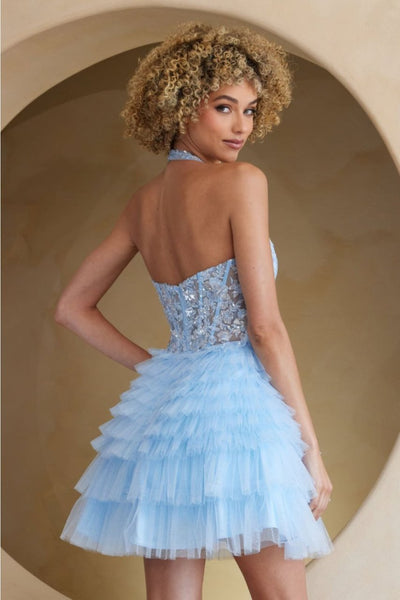 Dama Dresses for Quinceanera in Baby Blue Style BZ9040S Quince Outfit