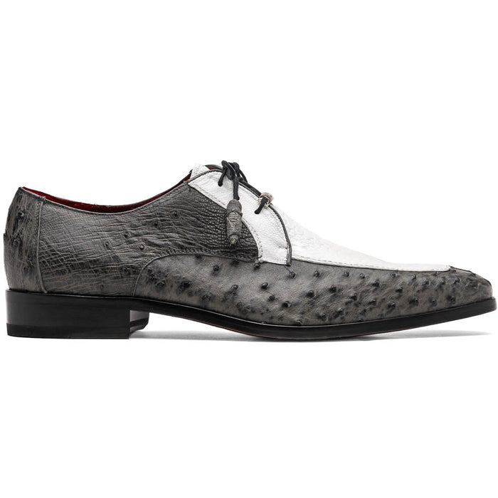 Marco Di Milano Andretti White/Gray Leather Loafer