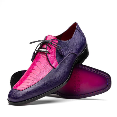Marco_Di_Milano Andretti: Pink Suede Loafers