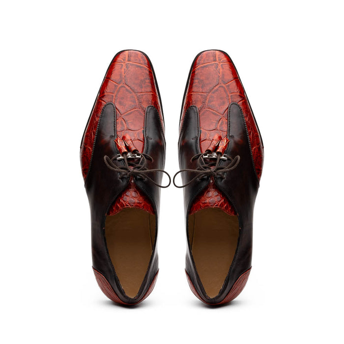 Marco Di Milano Anzio: Rustic Cognac Leather Shoe