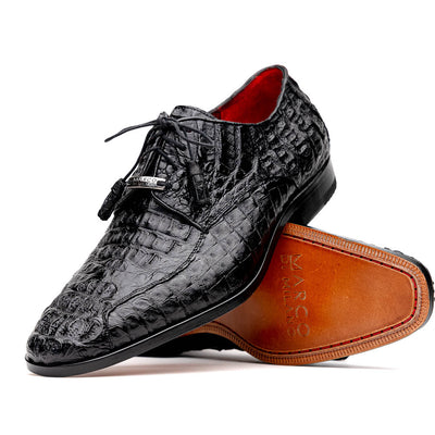 Marco_Di_Milano Apricena Black Leather Luxury Shoe