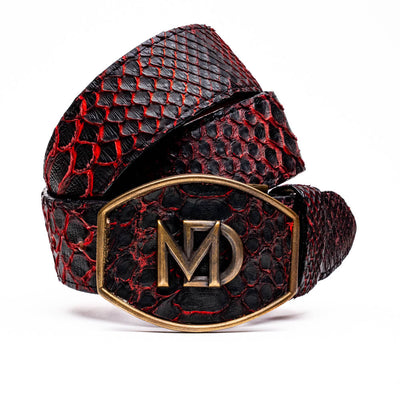 Marco Di Milano Arkansas Black Cherry Leather Belt Shoe