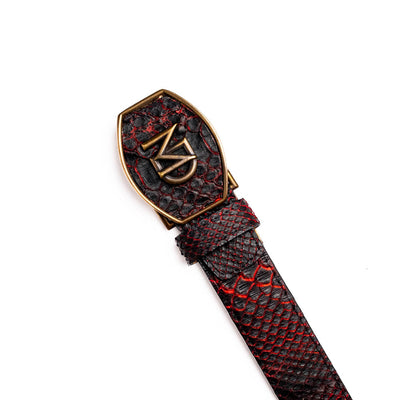 Marco Di Milano Arkansas Black Cherry Leather Belt Shoe