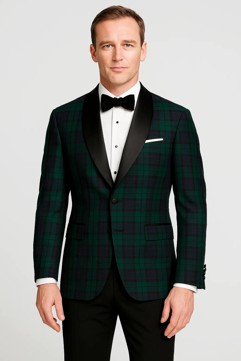 Plaid Dinner Jacket - Green Tartan Sportcoat – SuitUSA