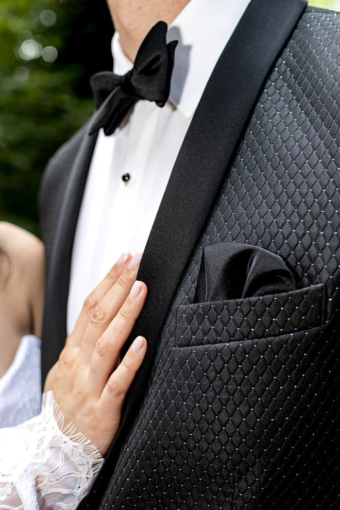 Austin Diamond Black Shawl Tuxedo Jacket (Separates) by Mark of Distinction