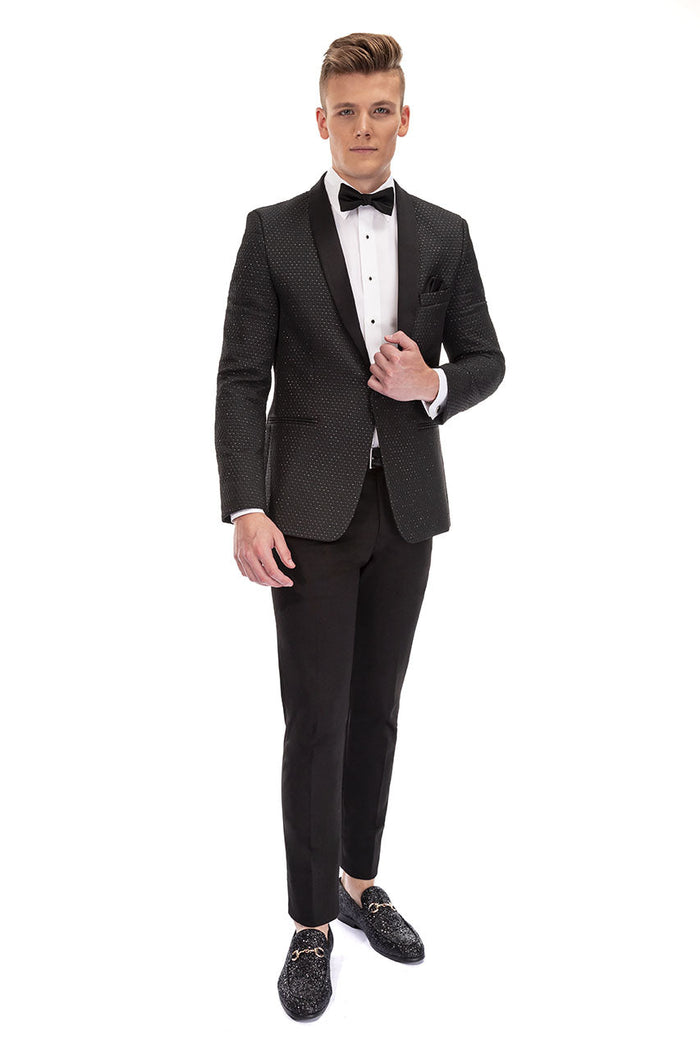 Austin Diamond Black Shawl Tuxedo Jacket (Separates) by Mark of Distinction