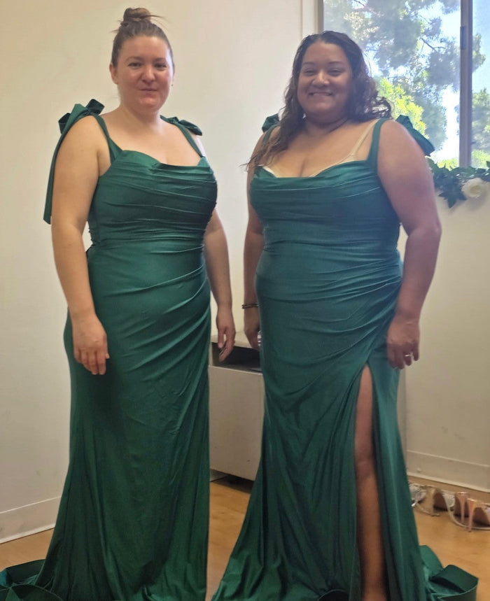 Plus Size Dress Long Simple Stretchy Evening Gown