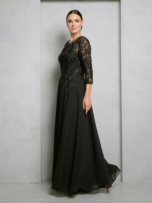 Eva USA 5258 Long A-Line Mother of the Bride Formal Dress