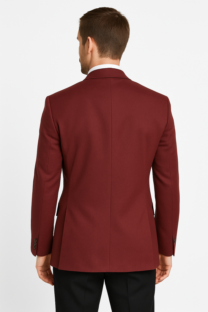 Classic-Fit Blazer Burgundy