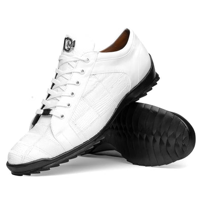 Marco Di Milano Bari White Leather Luxury Shoe