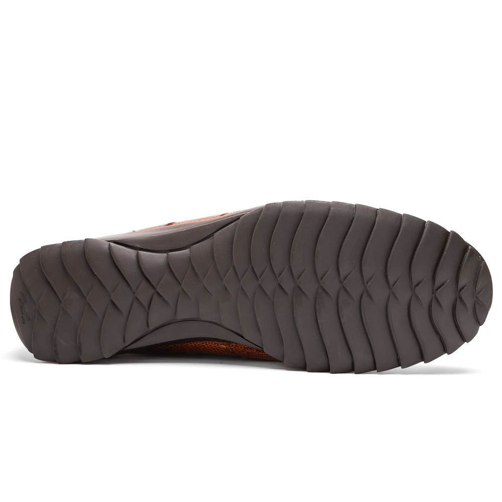 Marco Di Milano Bari Cognac Lizard Patchwork Sneakers