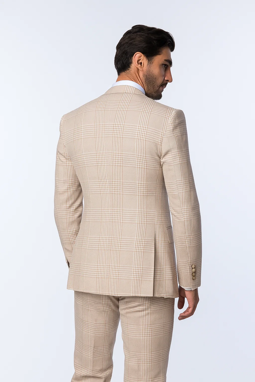 Suits With Baggy Pleated Pants - Wide Leg Pants 100% Wool - Classic Fit by Rossiman USA Men's Outlet