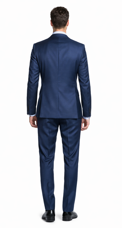 Bertolini Wool & Silk 2Pc French Blue Suit