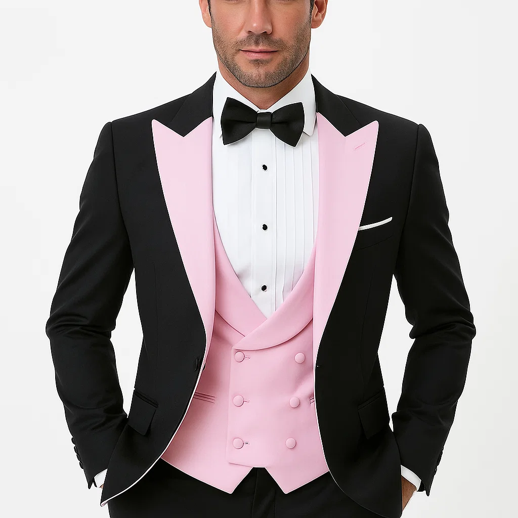 black-and-pink-suit