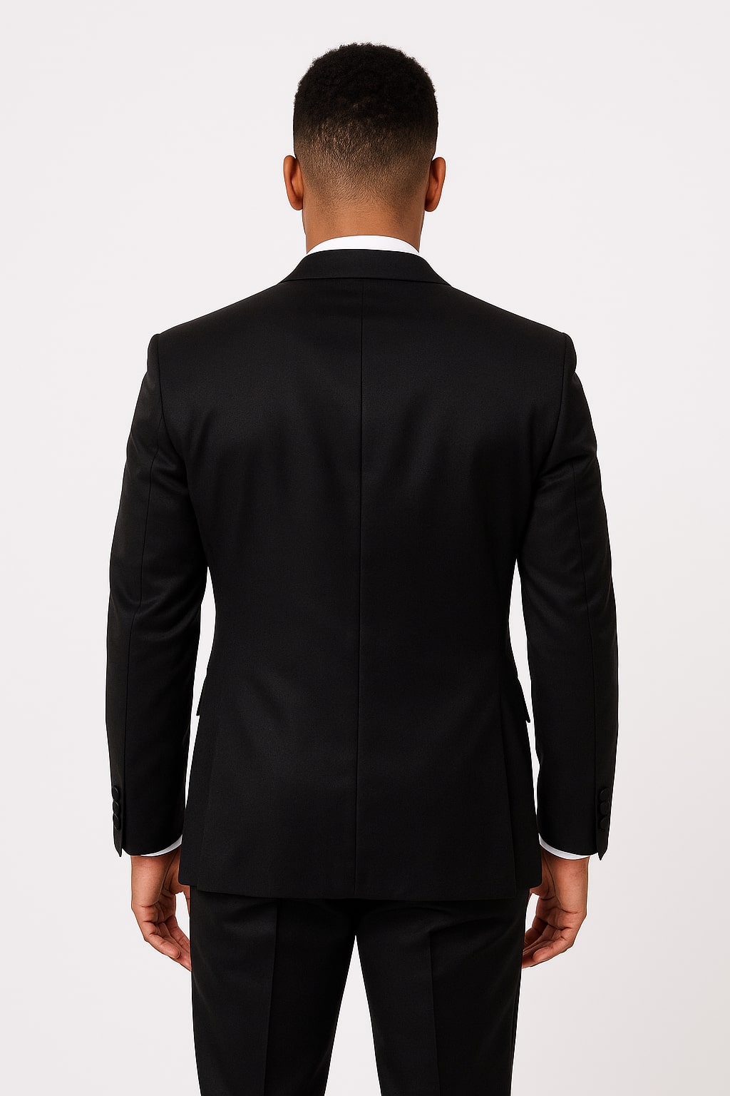 Black Satin Tuxedo Set – 4-Piece Style for Weddings & Proms