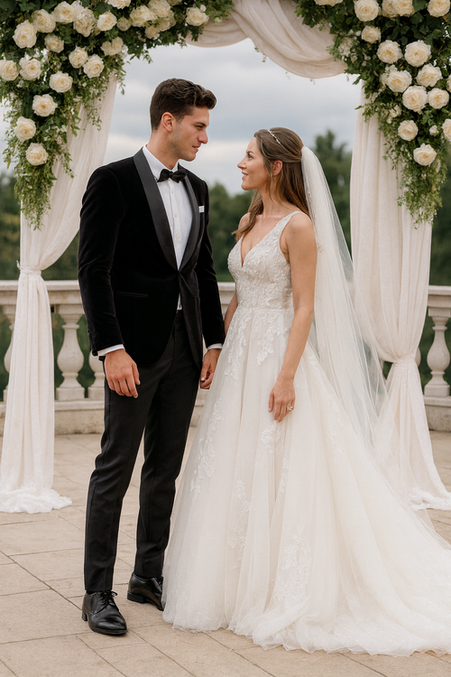 Black Velvet Tuxedo Jacket with Shawl Lapel – Slim Fit