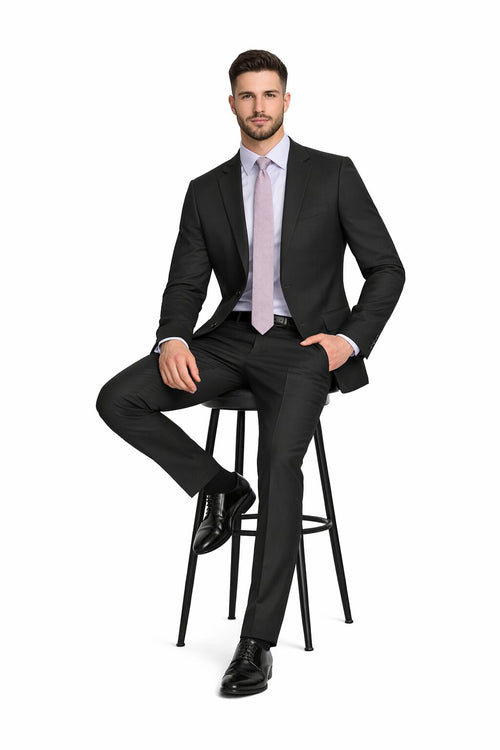 Slim Fit Tiglio Wool Suit – Modern Tailored Two-Piece Formal Suit