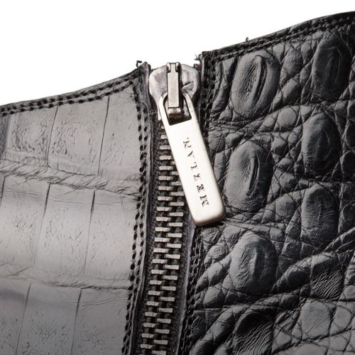 Mezlan Blackmore Crocodile Dress Boots Black (4715-F)