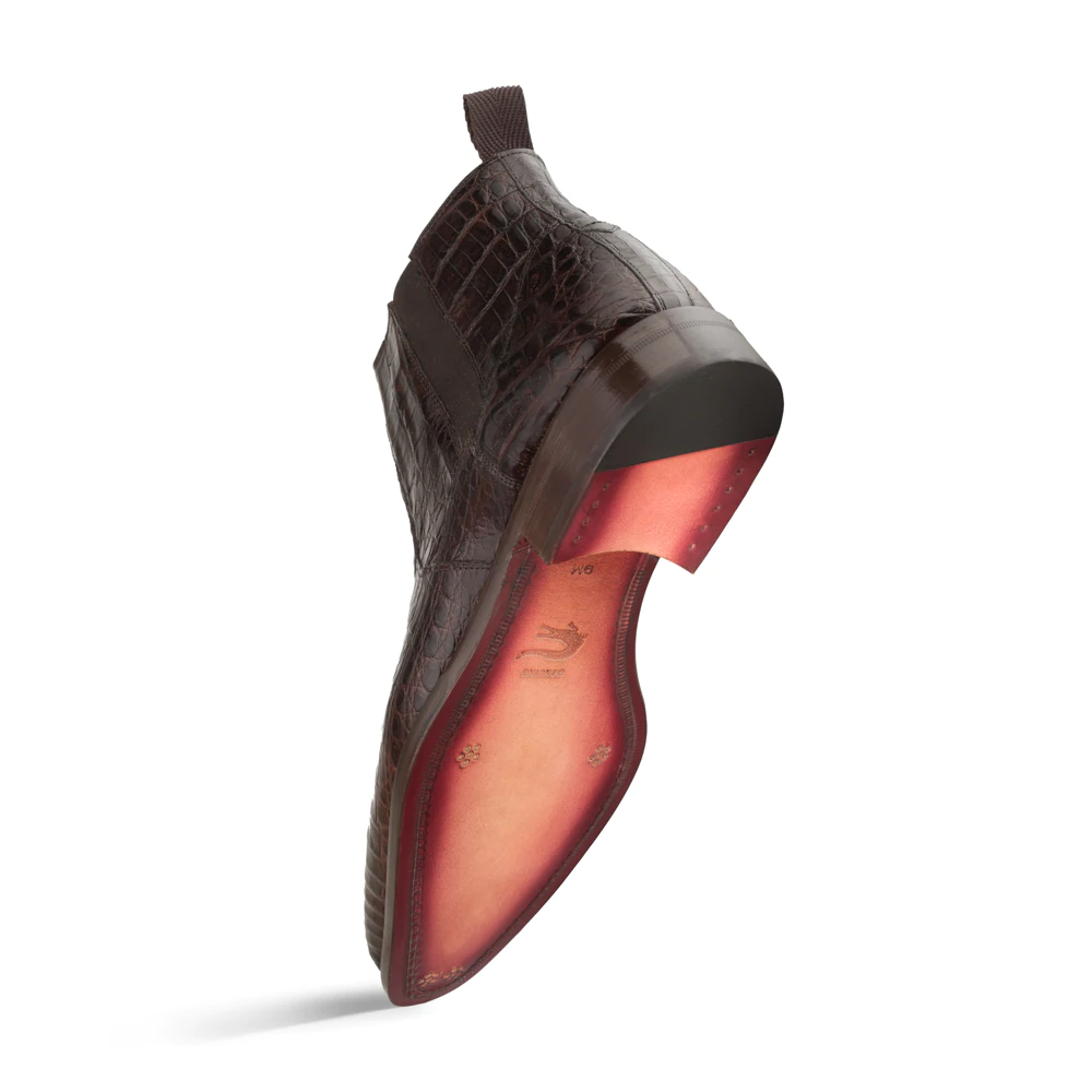 Mezlan Blackmore Crocodile Dress Boots Brown (4715-F)