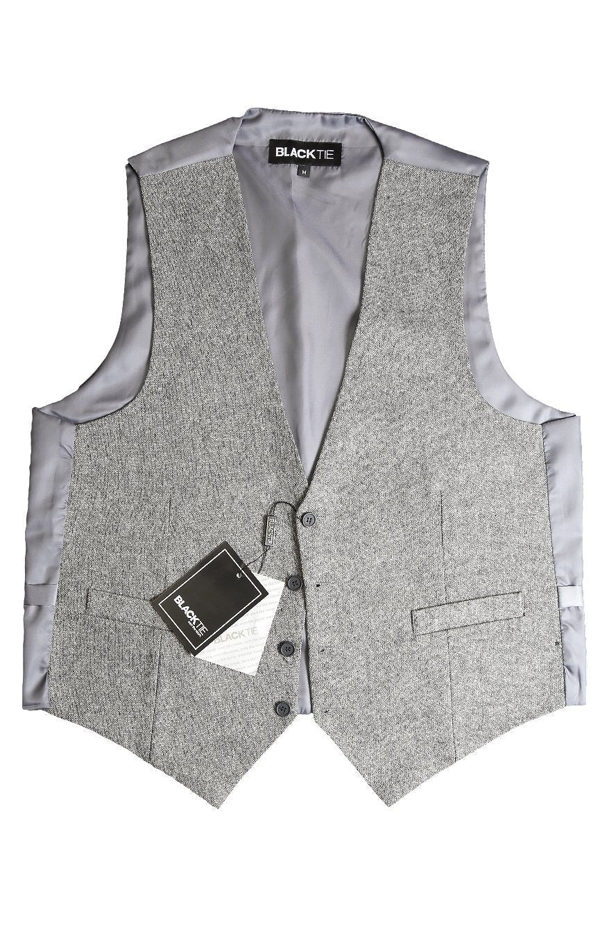 Black & White Brodie Tweed Vest by BLACKTIE