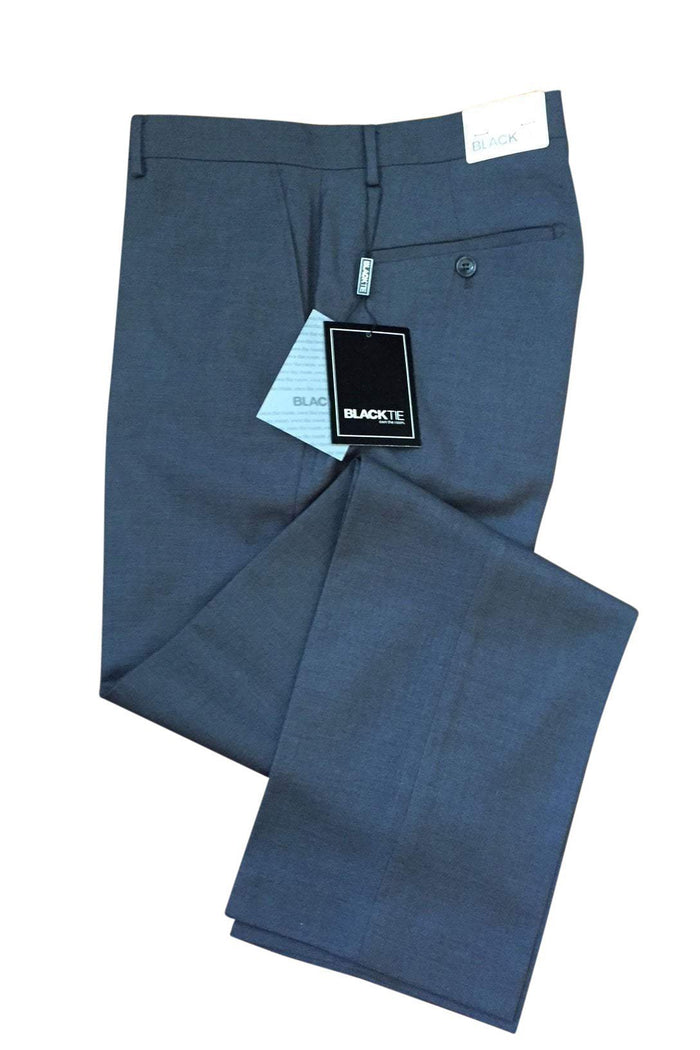 Bradley Steel Grey Luxury Wool Blend Suit Pants - Unhemmed by BLACKTIE