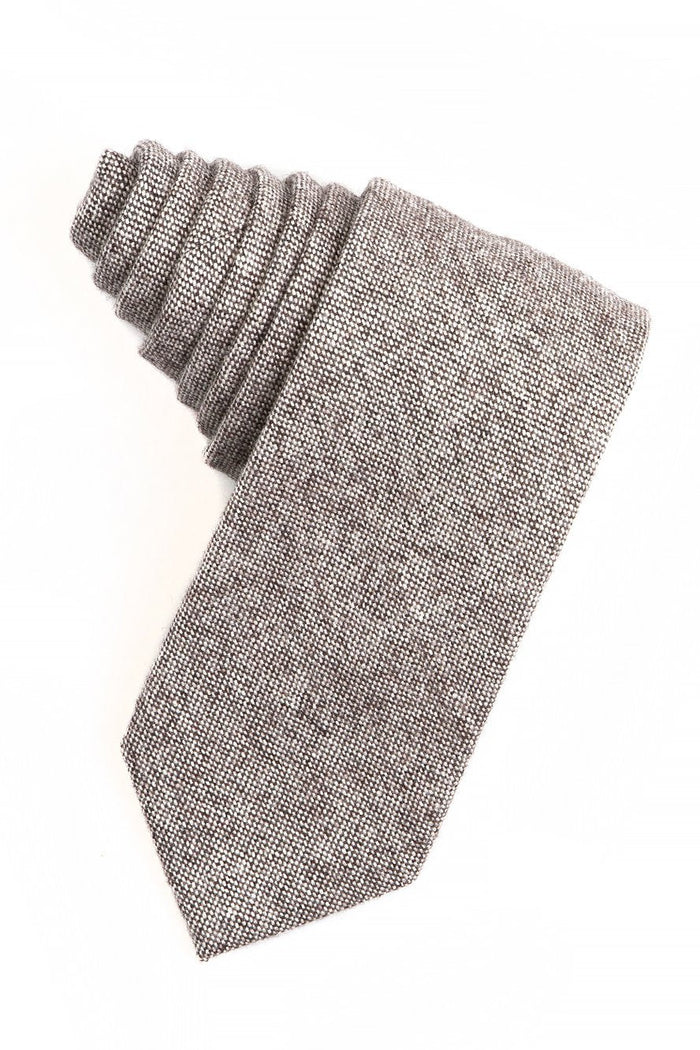 Brown Tweed Necktie by BLACKTIE