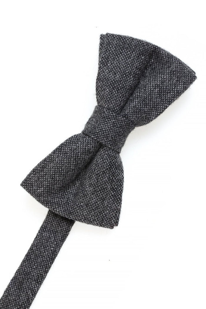 Charcoal Tweed Bow Tie by BLACKTIE