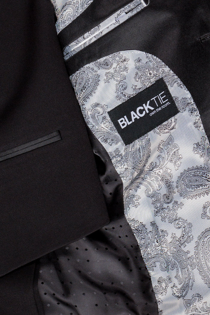 Kingston Kids Onyx Black Tuxedo (5-Piece Set) by BLACKTIE
