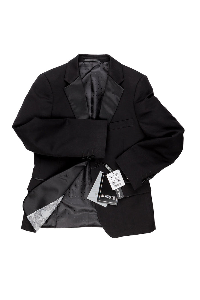 Kingston Kids Onyx Black Tuxedo (5-Piece Set) by BLACKTIE