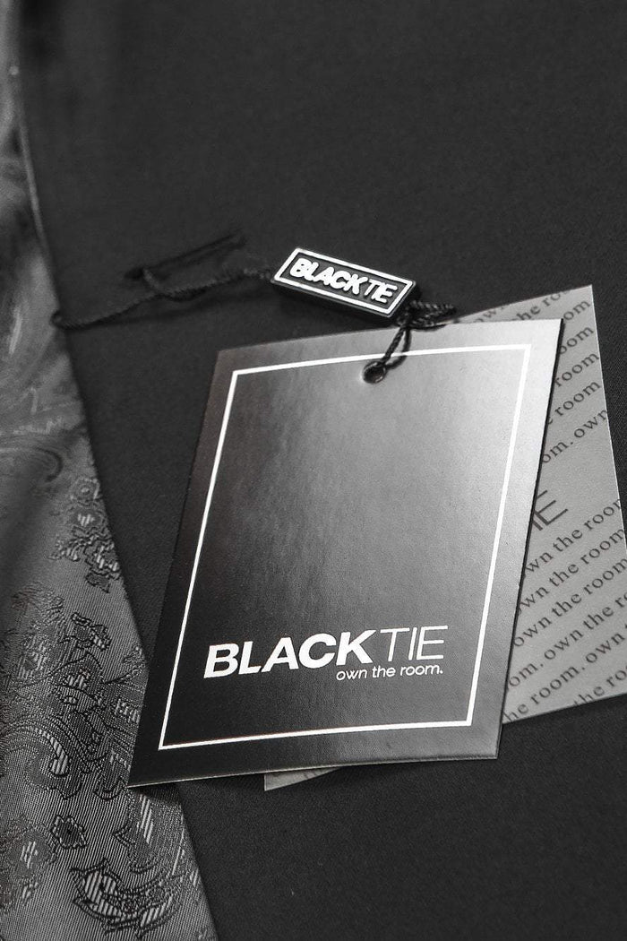 Notch Satin Edge Black Tuxedo Jacket (Separates) by BLACKTIE