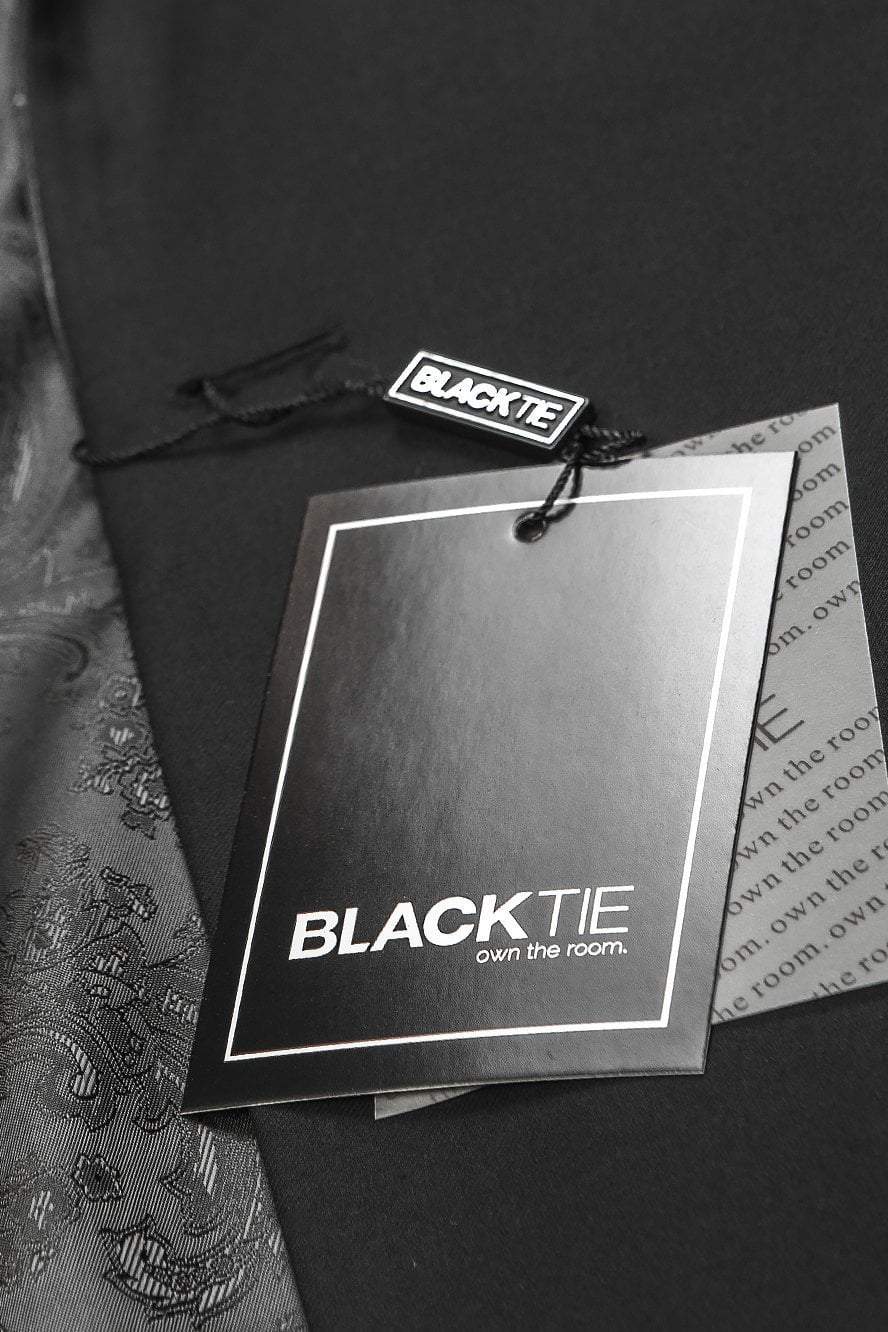 Notch Satin Edge Black Tuxedo Jacket (Separates) by BLACKTIE