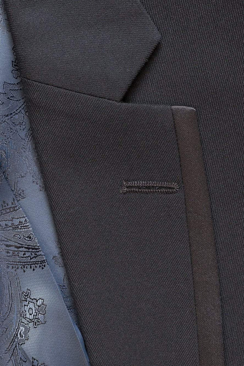 "Notch Satin Edge" Midnight Navy Tuxedo Jacket (Separates)