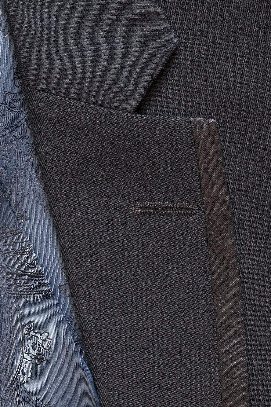 "Notch Satin Edge" Midnight Navy Tuxedo Jacket (Separates)