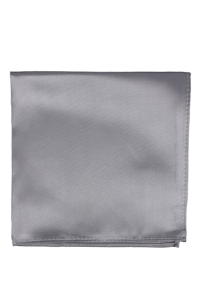 Silver Eternity Pocket Square by BLACKTIE