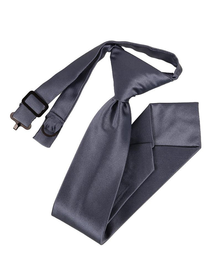 Steel Blue Eternity Kids Necktie by BLACKTIE