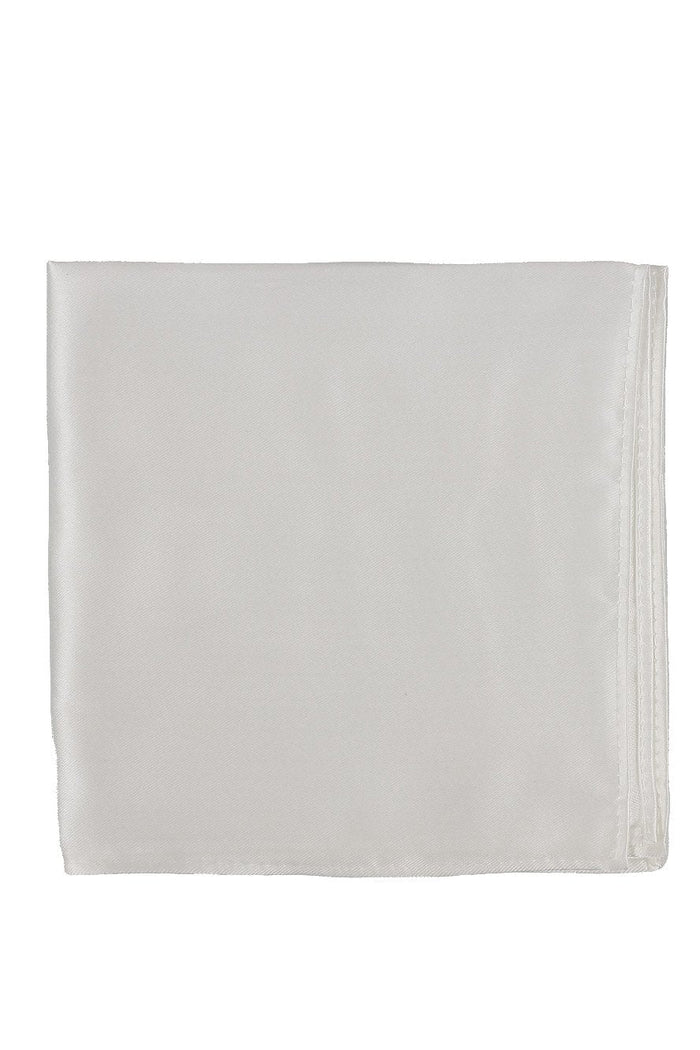 White Eternity Pocket Square by BLACKTIE