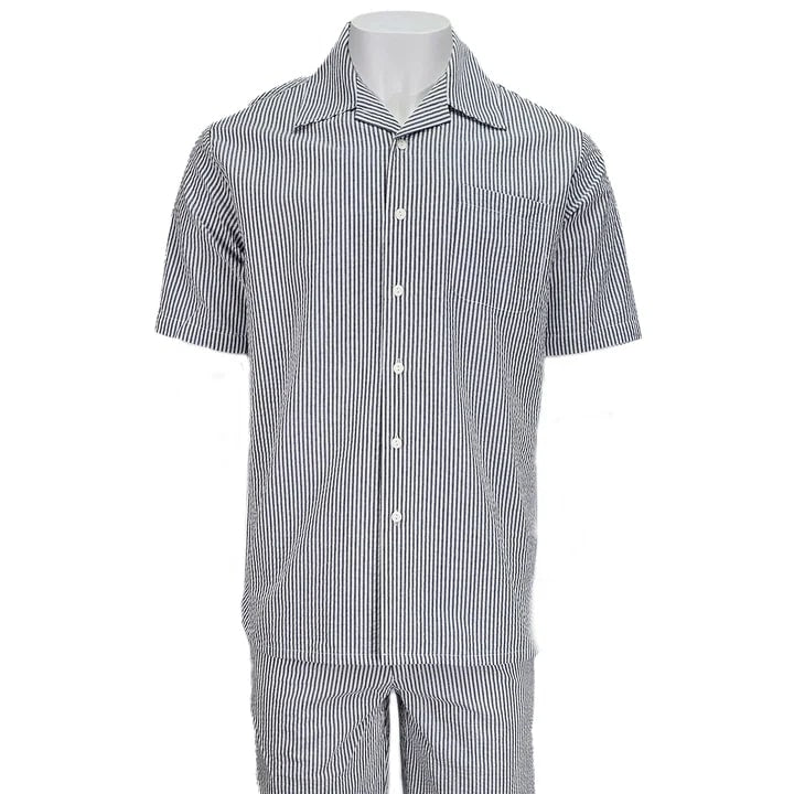 Black Seersucker 2pc Set – SuitUSA