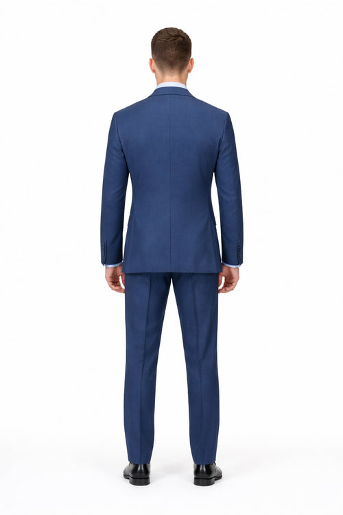 Modern Fit Tiglio Wool Double-Breasted Suit – Premium Tailored Formal Suit