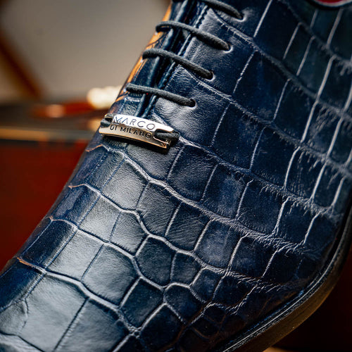 Marco Di Milano Bono Navy Leather Oxford