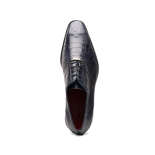 Marco Di Milano Bono Alligator Wholecut Oxfords Navy