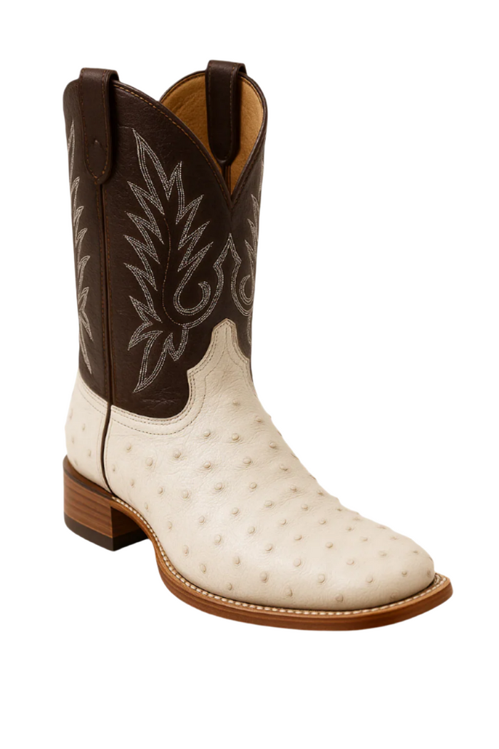 Botas de Avestruz Panza Suave Horma Ancha LAB-8279728
