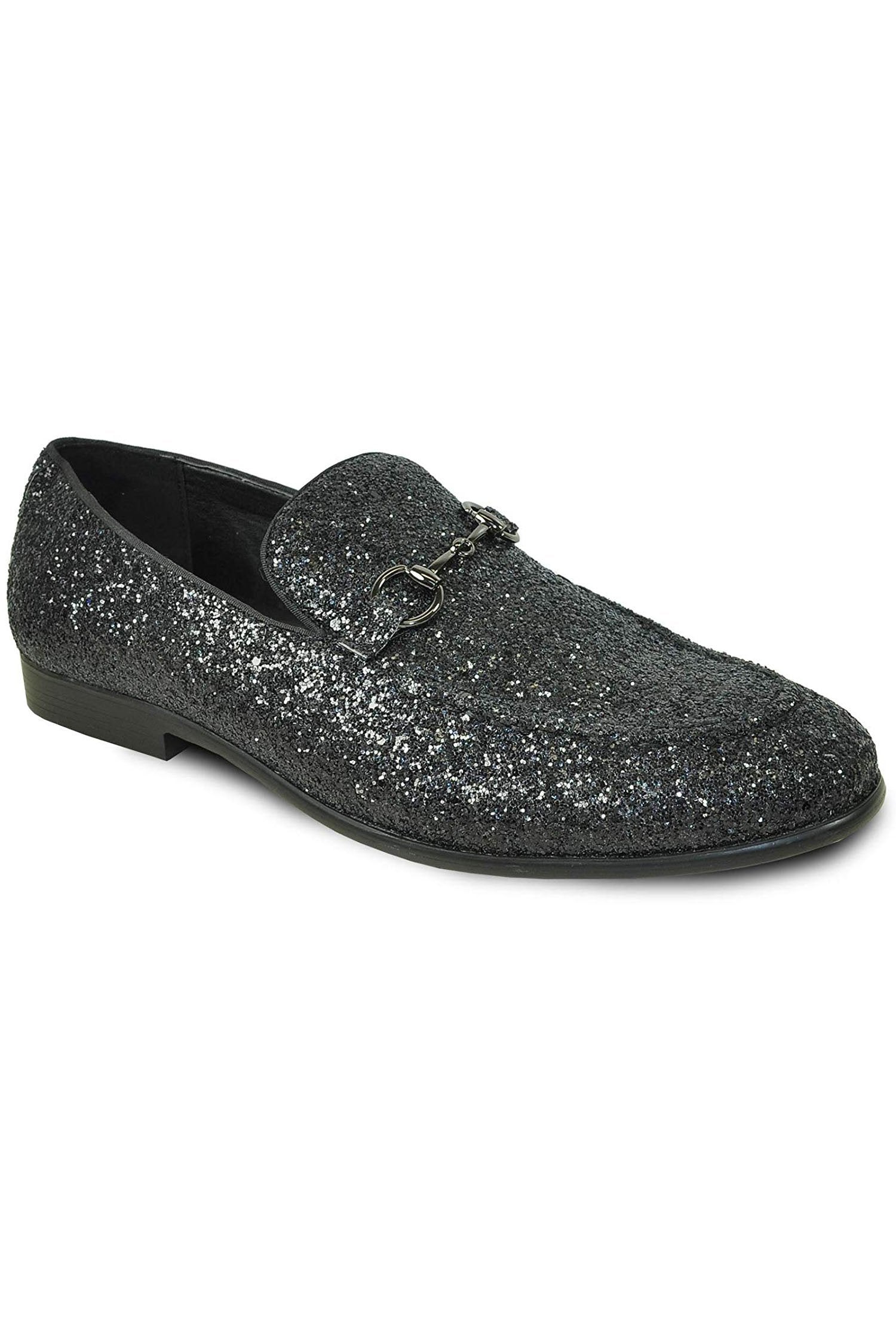 Glitter Black Shoes by Bravoin