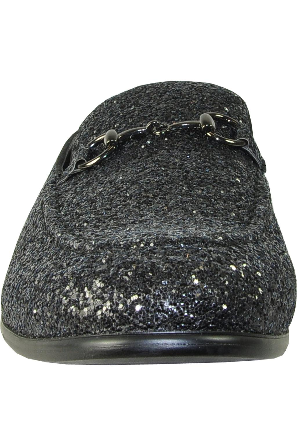 Glitter Black Shoes by Bravoin