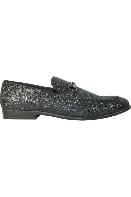 Glitter Black Shoes by Bravoin