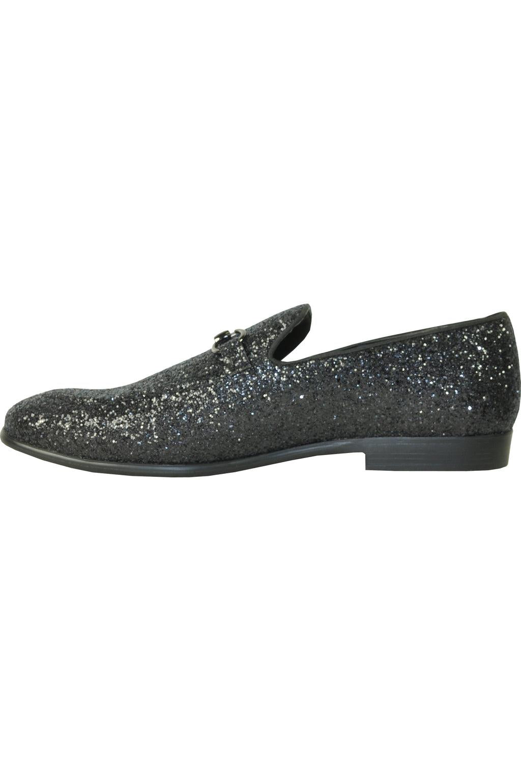 Glitter Black Shoes by Bravoin