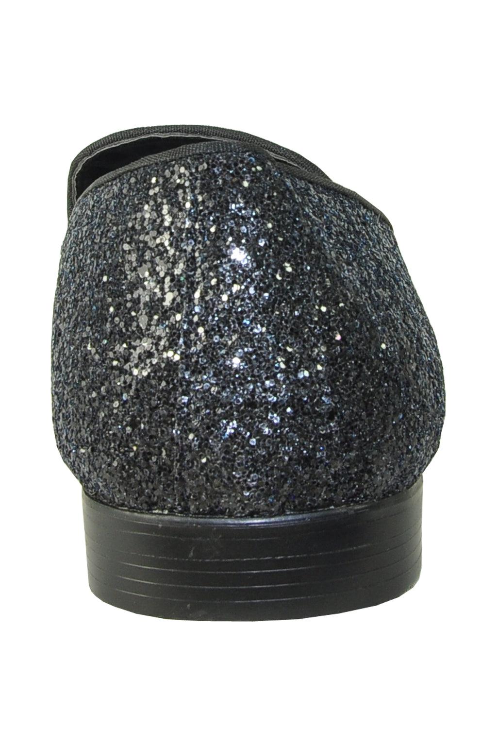 Glitter Black Shoes by Bravoin