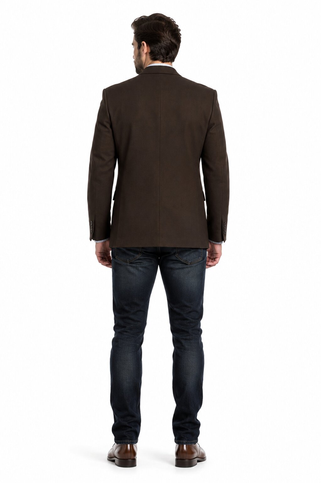 Men's Brown 2 Button Fashion Dress Casual Blazer by Menssuitsatlantain