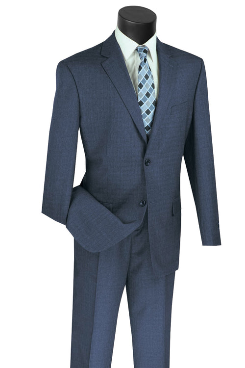 Mens 2 Button Classic Fit Pleated Pant Suit in Olive by Vinci
